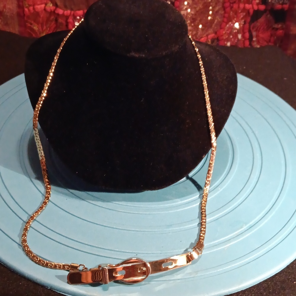 Gold chain belt